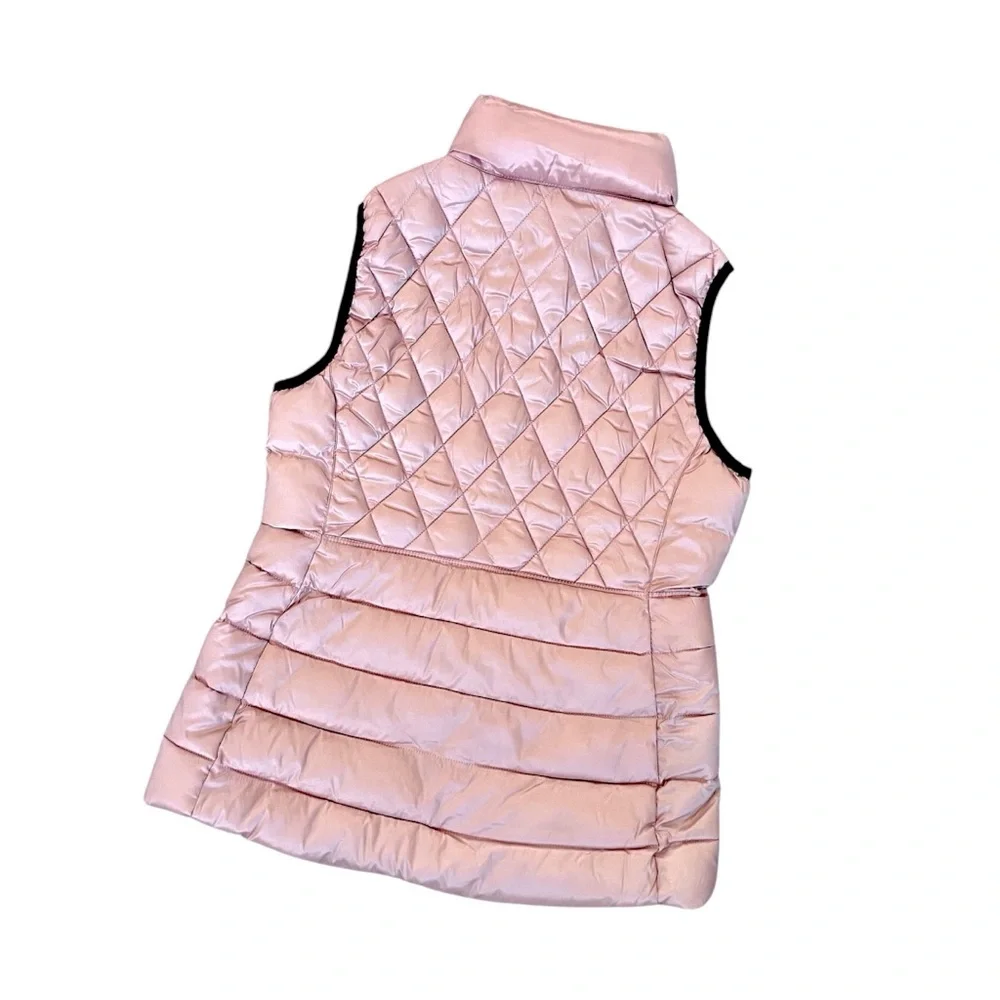 Philosophy Blush & Black Puffer Vest Zip Closure Size M NWT - Picture 2 of 7